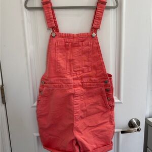 ROLLA'S Vibrant Coral Overalls
